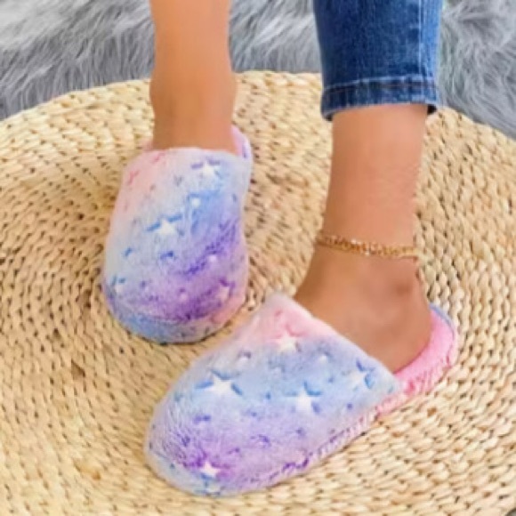 Ombre Stars House Shoes Slippers - Picture 3 of 3